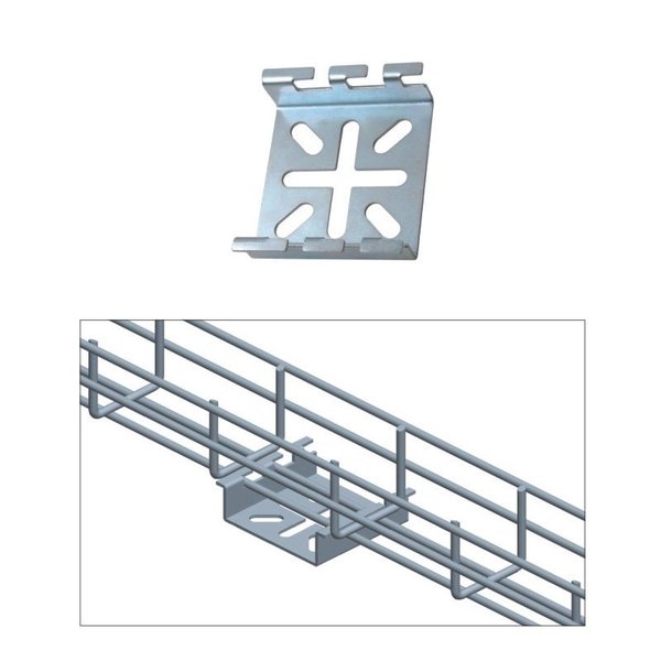Quest Mfg Cable Tray Spider Bracket, Zinc CT0019-03